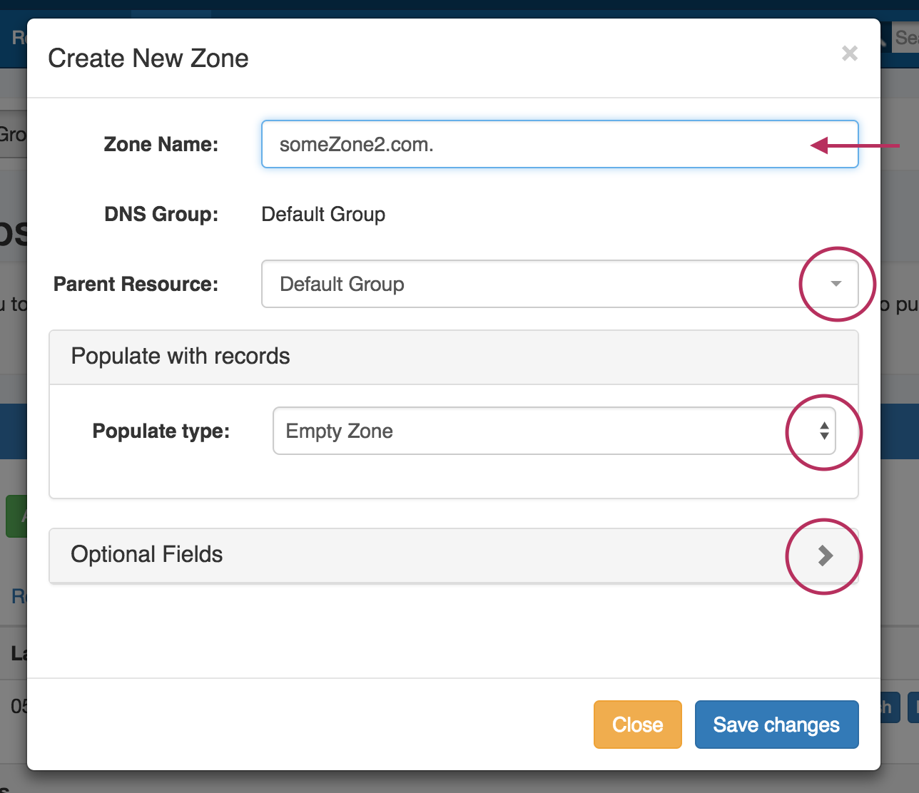 ProVision Documentation > .Working with DNS Groups vHG-8.3.0 > 6.0 DNSv3 Create New Zone Name.png